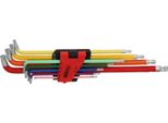 Ks Tools Set Di Chiavi Angolari Torx A Testa Sferica, Extra Lunghe E Angolate A 108°, 9 Pz
