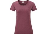 Maglietta Fruit Of The Loom Lady-Fit Donna BC1354 (2XL) (Burgunder Meliert)