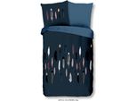 Buongiorno Renforcé Biancheria Da Letto 2 Pezzi Copripiumino 155 X 220 Cm Federa 80 X 80 Cm Piume 6659.20.12 Blu