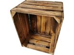 Holzkisten 2Er Set Vintage Geflammt 50 X 40 X 30Cm