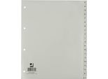 Q-Connect® KF01844 Indice - A - Z, Pp, Con Indice, A4 Extra Largo, 20 Fogli, Grigio