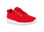 Mytrendshoe Scarpe Sportive Da Donna Colori Di Tendenza Scarpe Da Ginnastica Da Corsa 77409, Colore: Rosso, Taglia: 38