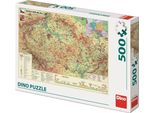 Dino Puzzle Mappa Della Repubblica Ceca 500 Pezzi
