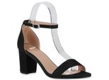 Van Hill Donna Sandali Strappy Scarpe Party Glitter 840138, Colore: Nero, Taglia: 37