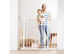 Vevor Cancelletto Di Sicurezza Per Porte, Cancelletto Di Sbarramento Per Scale, Gamma Di Larghezza 749-990 Mm Cancelletto Per Bambini, Cancelletto Per Animali, Cancelletto Per Scale, Cancelletto Girevole Su Due Lati Altezza 762 Mm, Cancelletto Per Bambini Bianco Senza Foratura