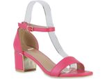 Van Hill Sandali Classici Da Donna Con Tacco A Blocco 840887, Colore: Fucsia, Numero: 37