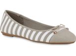 Van Hill Ballerine Classiche Oversize Da Donna Con Fiocchi In Tessuto Stampato 841278, Colore: Grigio Bianco, Taglia: 42
