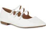 Van Hill Ballerine Donna Strappy Ballerinas Scarpe Classiche Casual 841167, Colore: Bianco, Taglia: 36
