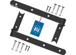 Kotarbau® Set Di 2 Cerniere Per Persiane Nero 300 Mm Cerniere A Croce In Acciaio Verniciato A Polvere Cerniera Per Porta In Legno Cerniera Per Finestra Cerniera Per Porta In Legno Cerniere Per Porte Pesanti Cerniera Angolare Cerniera Per Porta Cerniera Per Persiana Con Supporto