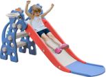 Yuenfong Scivolo Per Bambini 3 In 1 Con Canestro, Scivolo Per Bambini Scivolo Per Bambini Per 1-6 Anni, Scivolo Per Bambini All'aperto Per Interni, 135X53X67Cm