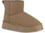 Van Hill Donna Stivali Invernali Foderati Caldi Stivaletti Scarpe Con Suola Battistrada 841334, Colore: Khaki, Taglia: 37