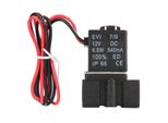 Elettrovalvola In Plastica A 2 Vie 1/8" Npt Nc Normalmente Chiusa DC12V"