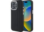 Mercedes Mehmp16L23Suvsk Iphone 16 Pro 6.3 Czarny/Nero Custodia Rigida In Silicone Verticale A Strisce Tonali Magsafe