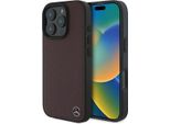 Mercedes Mehmp16X23Rbgvr Iphone16 Pro Max 6.9 Czerwony/Rosso Custodia Rigida Mb Legno Imitazione Pelle Magsafe