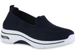 Van Hill Scarpe Sportive Da Donna Slip On Scarpe Sportive In Maglia Con Suola Profilata 841624, Colore: Blu Scuro, Taglia: 40