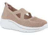 Van Hill Scarpe Sportive Da Donna Slip On Scarpe Sportive In Maglia Con Suola Profilata 841667, Colore: Khaki, Taglia: 38
