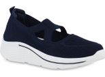Van Hill Scarpe Sportive Da Donna Slip On Scarpe Sportive Con Suola Profilata 841667, Colore: Blu Scuro, Taglia: 37