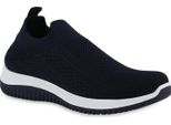 Van Hill Scarpe Sportive Da Donna Slip On Scarpe Sportive Con Suola Profilata 841678, Colore: Blu Scuro, Taglia: 40
