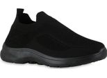 Van Hill Scarpe Sportive Da Uomo Slip On Scarpe Sportive Con Suola Profilata 841741, Colore: Nero, Taglia: 42