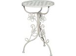 Beistelltisch Ambiente Haus, Weiß, B:32Cm H:52Cm T:32Cm, Tische, Beistelltisch, 53Cm Outdoor Geeignet