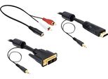 Delock 84455 Delock Dvi Kabel DVI(18+1) -> Hdmi St/St 2.00M +Audio