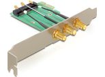 Delock Pci Expr Card 1X Mini Pci Express Int + 3X RP-SMA