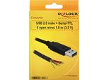 Usb Kabel Delock A -> 6 Offene Kabelenden 3,3V 1.80M
