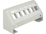 Delock Keystone Halterung 6 Keystone Ports Multimedia Grau