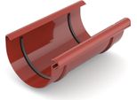 Bryza Raccordo Per Grondaia In Plastica Ø 125 Mm, Rosso Ral 3011