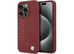 Bmw Bmhmp15Lslblre Iphone 15 Pro6.1 Czerwony/Red Custodia Rigida In Silicone Big Logo Magsafe