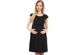 Peekaboo Abito Maternità Donna Barren Nero L/Xl