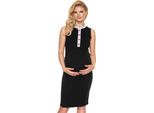 Peekaboo - Vestito Maternità Donna Nero Bruciato L/Xl