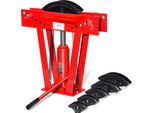 Succebuy Curvatubi Idraulica, 12 Tonnellate, Manuale, Curvatubi Per Scarichi In Rame, 6 Matrici (1/2" - 2""), Rulli Regolabili A 90-180°, Per Servizio Pesante"