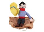 Pet Dog Cowboy Costume Funny Knight Riding Clothes Cosplay Clothes (L)