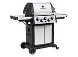Gasgrill Signet 390 Edelstahl/Schwarz, Mit Seiten- Und Heckbrenner