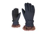 Skihandschuhe ZIENER KIM, Damen, Gr. 8, grau, Kunstfaser, Handschuhe