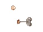 Paar Ohrstecker Jobo, Silber (Silber 925), Ohrringe, Damen, 3,5Mm, Silber 925 (Sterlingsilber), Rund 925 Silber Mit Zirkonia