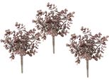 Kunstpflanze I.Ge.A. "Eukalyptus", Rot (Dunkelrot), B:14Cm H:25Cm L:10Cm, Obermaterial: 100% Kunststoff, Kunstpflanzen, Kunstpflanze, KüNstlicher Eukalyptuszweig, Dekozweig, 2Er Set