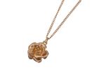 Kette Mit AnhäNger Firetti "Schmuck Geschenk Rose", Gold (Gelbgoldfarben), Halsketten, Damen, Messing, L: 50, Made In Germany