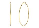 Paar Creolen Jobo, Gold (Goldfarben), Ohrringe, Damen, 70Mm, Edelstahl, Edelstahl Goldfarben Beschichtet 70 Mm