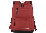 Freizeitrucksack TRAVELITE KICK OFF Rucksack M, Gr. B/H/T: 31cm x 40cm x 14cm, rot, Polyester, unifarben, Basic, Rucksäcke, Arbeitsrucksack Schulrucksack Freizeitrucksack mit 13-Zoll Laptopfach