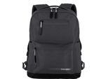 Freizeitrucksack TRAVELITE KICK OFF Rucksack M, Gr. B/H/T: 31cm x 40cm x 14cm, grau (anthrazit), Polyester, unifarben, Basic, Rucksäcke, Arbeitsrucksack Schulrucksack Freizeitrucksack mit 13-Zoll Laptopfach