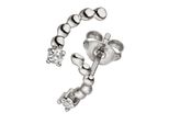 Paar Ohrstecker Jobo "Ohrringe Mit Zirkonia", Silber (Silber 925), Ohrringe, Damen, Silber 925 (Sterlingsilber), 925 Silber