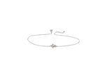 FußKette Firetti "Schmuck Geschenk Silber 925 KöRperschmuck Ankerkette", Rosa (Silberfarben, RoséGoldfarben, Weiß, Weiß), FußKetten, Damen, Silber 925 (Sterlingsilber), Mit Zirkonia (Synth.)