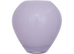 Tischvase FINK Livia, rosa (rose), H:18,00cm Ø:16,00cm, Glas, Vasen, mundgeblasen