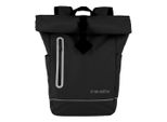 Freizeitrucksack TRAVELITE BASICS Roll-Up Rucksack Plane, Gr. B/H/T: 26cm x 60cm x 15cm, schwarz, Polyester, unifarben, klassisch, Rucksäcke, Wanderrucksack Reiserucksack Streetpack Arbeitsrucksack