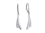 Paar OhrhäNger Vivance "925-Sterling Silber Rhodiniert Zirkonia", Silber (Weiß, Weiß), Ohrringe, Damen, One-Size, Silber 925 (Sterlingsilber)