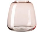 Tischvase FINK Sunday, rosa (rose), H:19,00cm Ø:18,00cm, Glas, Vasen, mundgeblasen