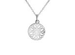 Kette Mit AnhäNger Vivance "925-Sterling Silber Rhodiniert", Weiß, Halsketten, Damen, 42+3Cm, Silber 925 (Sterlingsilber), L: 45 B: 12Mm, GläNzend, B:12Mm