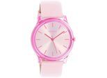 Quarzuhr OOZOO, rosa (hellrosa), Armbanduhren, Damen, Armbanduhr, Damenuhr, Lederarmband